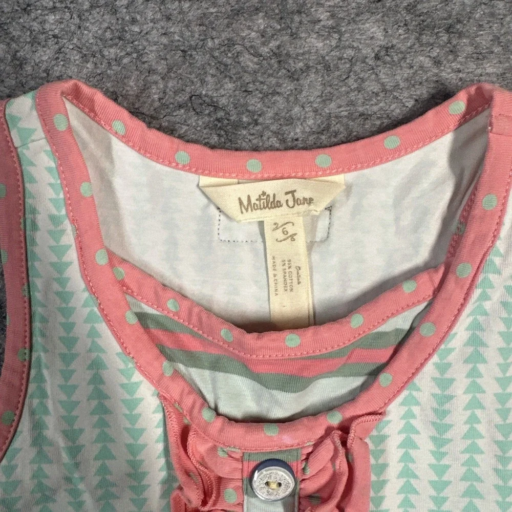 Girls Matilda Jane Happy & Free Fresh Air Tank Top Size 6